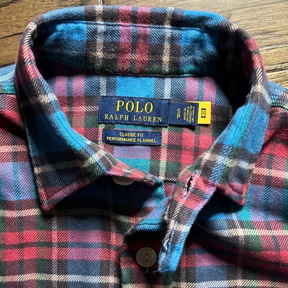 Polo by Ralph Lauren Classic Fit Performance Flannel Shirt - Picture 11 of 16